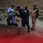 accidente nevado mujer